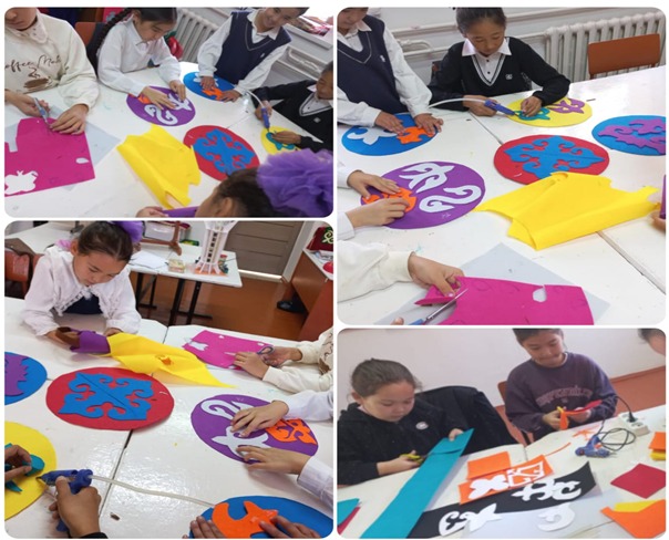 "Жас шебер" үйірмесі «Ою-өрнек қиып жапсыру»